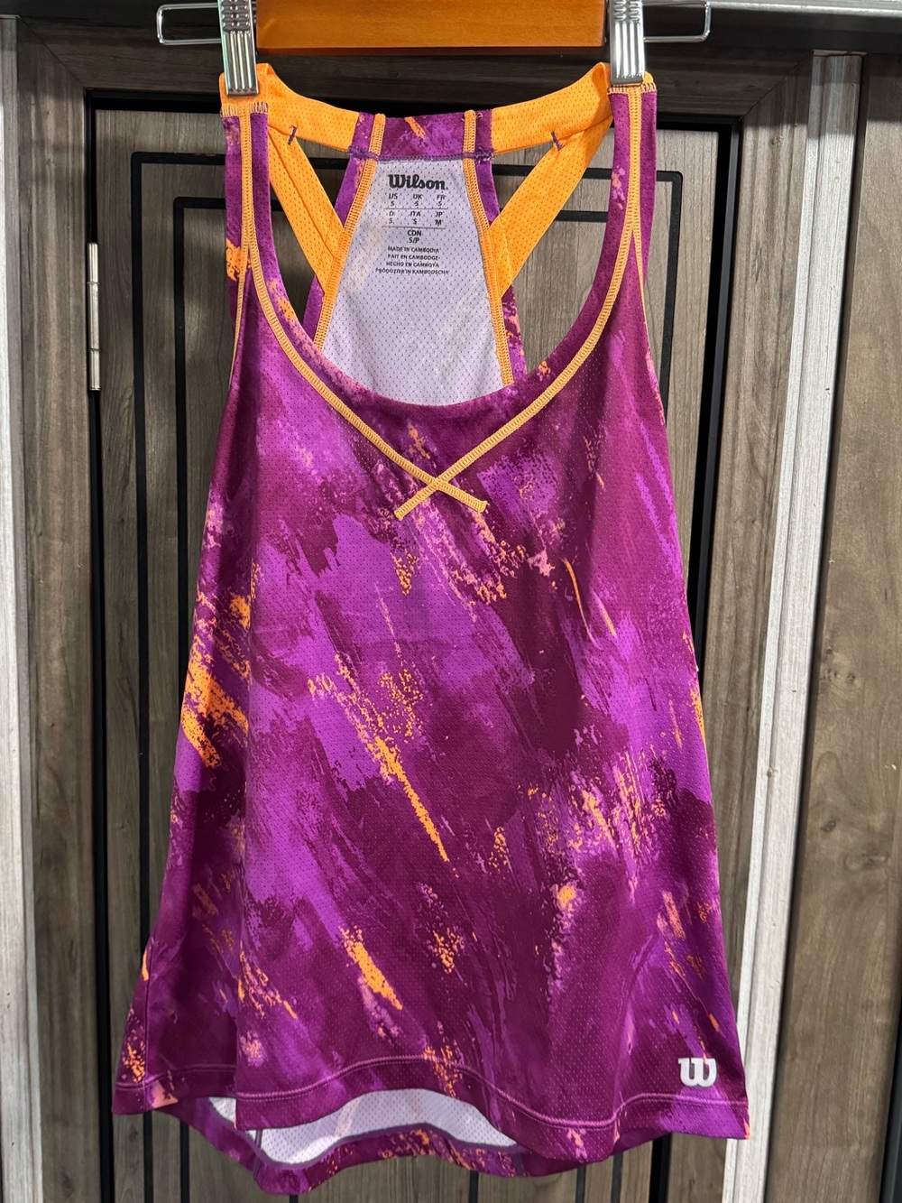 Wilson Purple and Orange Racerback Tank Top